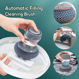 Kitchen Soap Dispensing Palm Brush